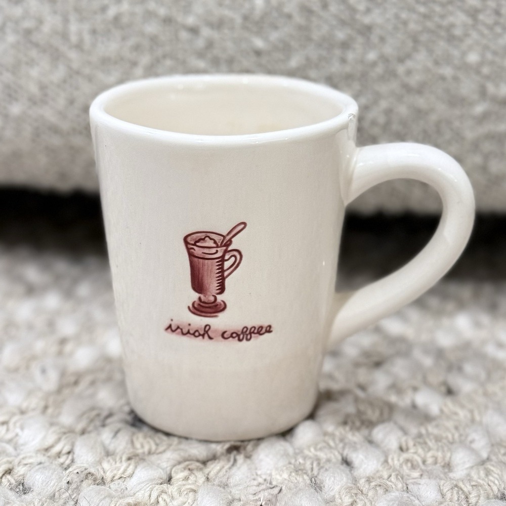 Williams Sonoma Mug Favorite Hot Drinks Irish Coffee Christmas Holiday